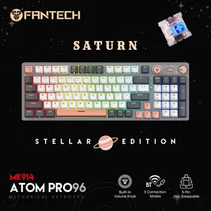 Fantech MK914 RGB Atom PRO96 Tastatura Mehanicka Gaming Wireless Saturn (blue switch)