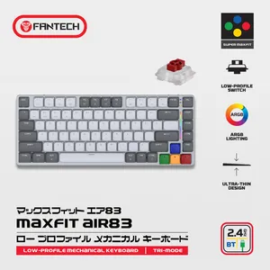 Fantech MK915 RGB Maxfit AIR83 Tastatura Mehanicka Gaming Wireless grey (red switch)