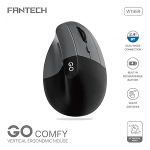 Fantech W195R GO comfy Mis Wireless sivi