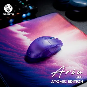 Fantech XD7 Aria Mis Wireless Gaming  ljubicasti sa podlogom Fantech MP353 Agile ljubicasta