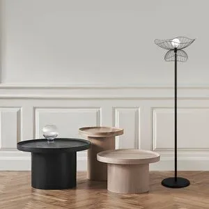 Farac - 4100 Black Floor Lamp