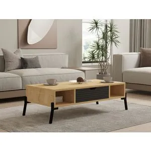 Faro - Antracitni Sto za Kafu od Sedefastog Hrasta