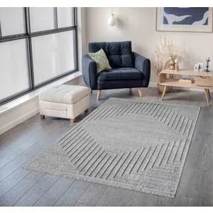 Faselis - Grey Grey Carpet (120 x 170)