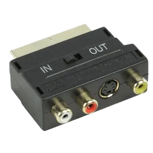 FAST ASIA Adapter Scart - 3xRCA + S-Video crni