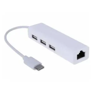 Fast Asia USB 3.1 Tip C na 3x USB 2.0 HUB + RJ45