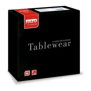 Fato Airlaid salveta crna 40x40cm 50/1 1sl (pak)