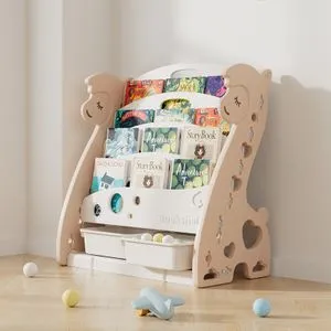 FeelKids Polica za knjige i igračke "Lama" bež boja