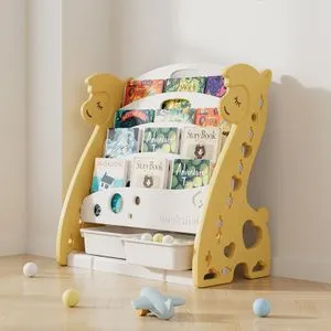 FeelKids Polica za knjige i igračke "Lama" (žuta boja)