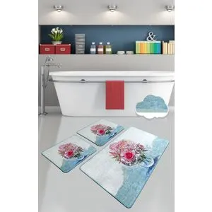 Fennel Multicolor Bathmat Set (3 Pieces)