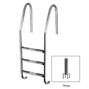 FF Merdevine Standard 3 stepenika AISI 304 gum step Flanša - EKO