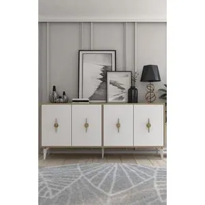 Figora - Bele i Sedefne Hrastove Konsole