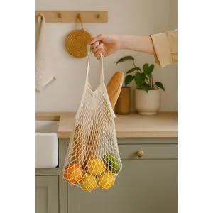 File Small - Natural Beige Natural Beige Net Bag