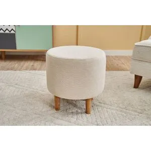 Findik Gabbana 02 Cream Pouffe