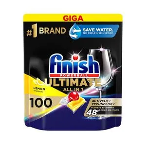 Finish Ultimate All in 1 Lemon tablete za mašinsko pranje posuđa, 100 kom