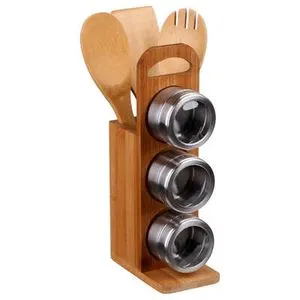 FIVE DRŽAČ KUHINJSKOG ALATA 8X13X31,5 CM BAMBUS/INOX/PP NATURAL 111530