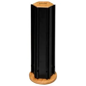FIVE ORGANIZATOR ZA KAPSULE KAFE NERA 11,5X35CM BAMBUS/METAL CRNA
