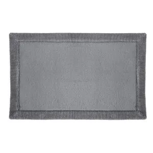 FIVE PROSTIRKA ZA KUPATILO MODERN 80X50CM PES/PU/PVC SIVA