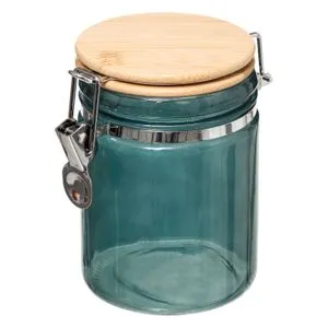 FIVE TEGLA 0,75L MODERN 10X13,5X14,5CM STAKLO PROZIRNA PETROL 181809D