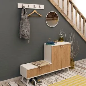 FİJEL Oak
White Shoe Cabinet