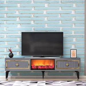 Flame Fireplace - Anthracite, Gold Anthracite
Gold TV Stand