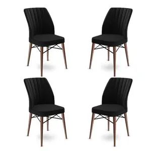 Flex - Black, Brown Black
Brown Chair Set (4 Pieces)