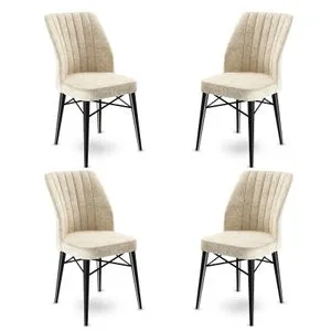 Flex - Cream, Black Cream
Black Chair Set (4 Pieces)