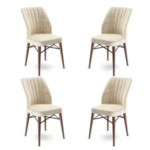 Flex - Cream, Brown Cream
Brown Chair Set (4 Pieces)