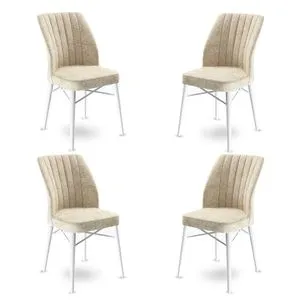 Flex - Set stolica u krem boji (4 komada)