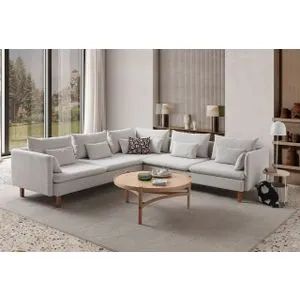 Flexy L - Krem ugaona sofa