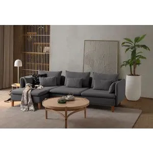 Flexy Relax - Antracitni Ugaoni Sofa