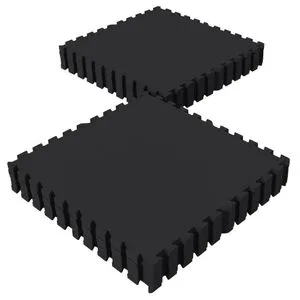 Floor Mat Set - 16 Mats - Black