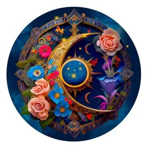Flower Moon Wooden Puzzle XL (505 Pieces)