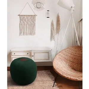 Fluffy - Green Green Pouffe