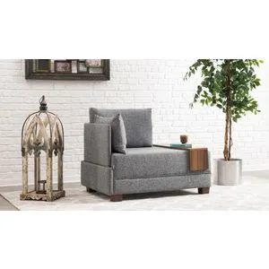 Fly Armchair Left - Grey Grey 1-Seat Sofa