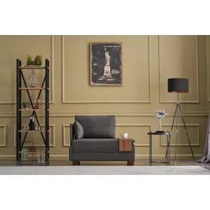 Fly Left - Anthracite Anthracite 1-Seat Sofa