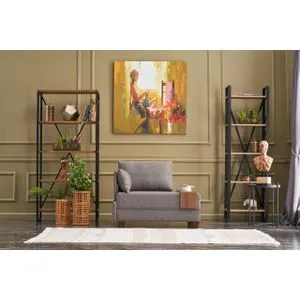 Fly Left - Brown Brown 1-Seat Sofa