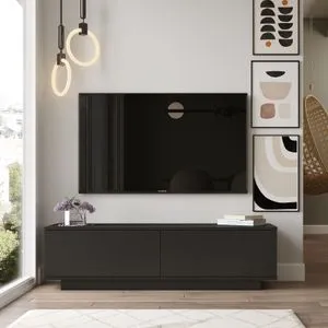 Fn1-Lb Black TV Stand