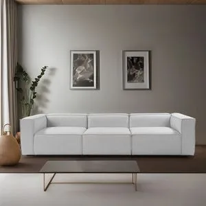 Fora 3 Seater - Light Grey Light Grey 3-Seat Sofa