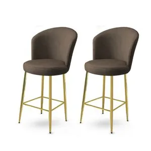 Fora - Anthracite, Gold Anthracite
Gold Bar Stool Set (2 Pieces)