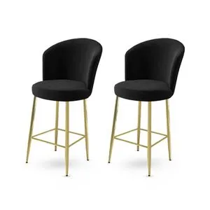 Fora - Black, Gold Black
Gold Bar Stool Set (2 Pieces)
