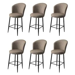 Fora - Cappuccino, Black Cappuccino
Black Bar Stool Set (6 Pieces)