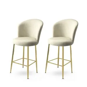 Fora - Cream, Gold Cream
Gold Bar Stool Set (2 Pieces)