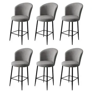 Fora - Grey, Black Grey
Black Bar Stool Set (6 Pieces)