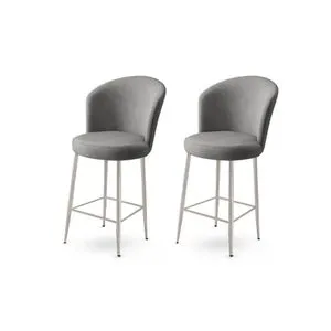 Fora - Grey, Chrome Grey
Chrome Bar Stool Set (2 Pieces)