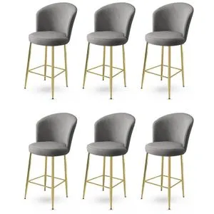 Fora - Grey, Gold Grey
Gold Bar Stool Set (6 Pieces)