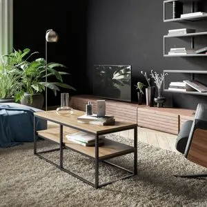 Forteaus - Crni Sto za Kafu od Orahovog Drveta