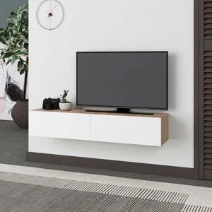 Francy 135 - Sapphire Oak, White Sapphire Oak
White TV Stand