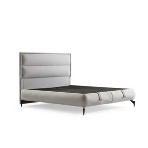 Fresh 100 x 200 - Grey Grey Single Bed Base & Headboard