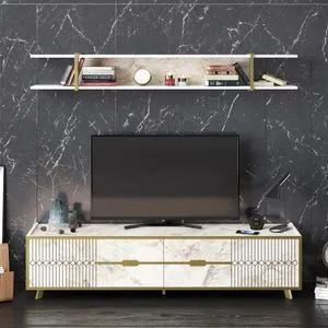 Frida - White White TV Unit