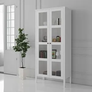 FRN-10032 Wooden
White Bookshelf